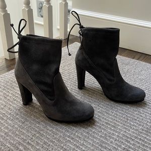 Stuart Weitzman suede ankle booties